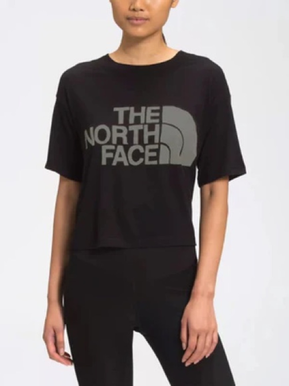 The North Face Women's Half Dome Logo Cropped T-Shirt Size Small